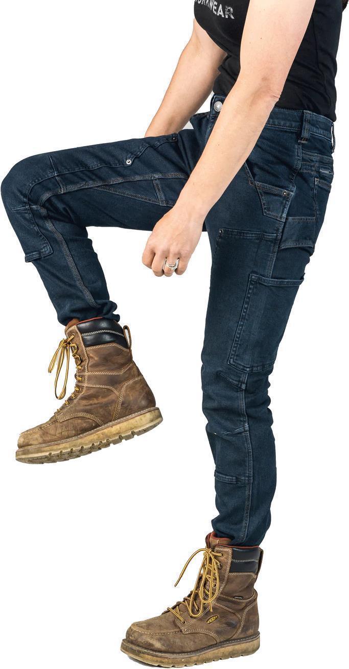 Britt X Power Hemp Pants, 34" Inseam - Womens - Indigo Denim 5
