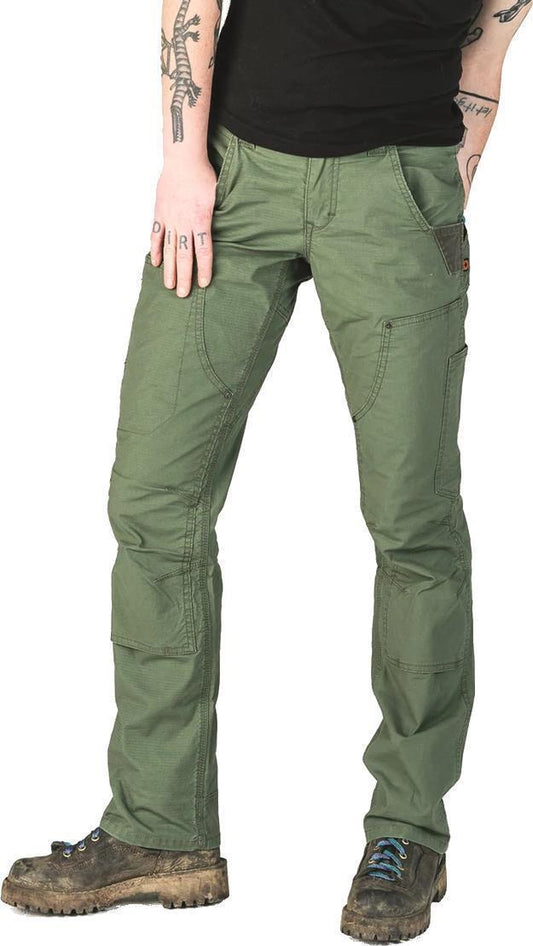 Britt X Ultralight Pants, 28" Inseam - Womens - Lichen Green Ripstop 1