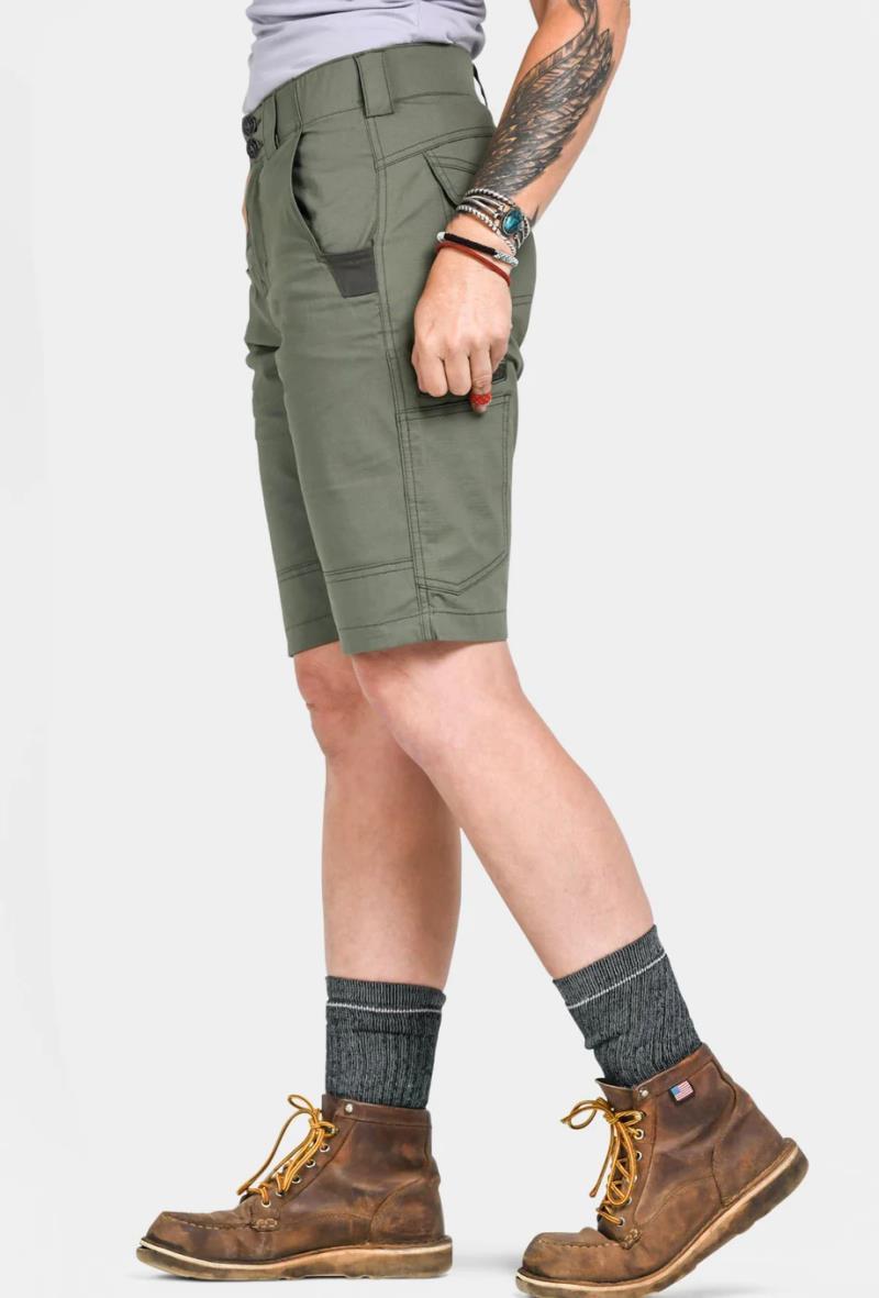 Day Construct Shorts - Womens - Lichen Green 2