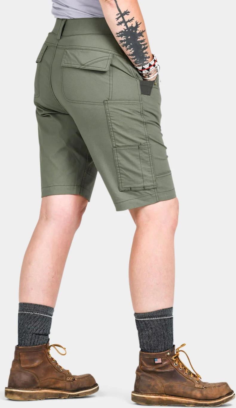 Day Construct Shorts - Womens - Lichen Green 4