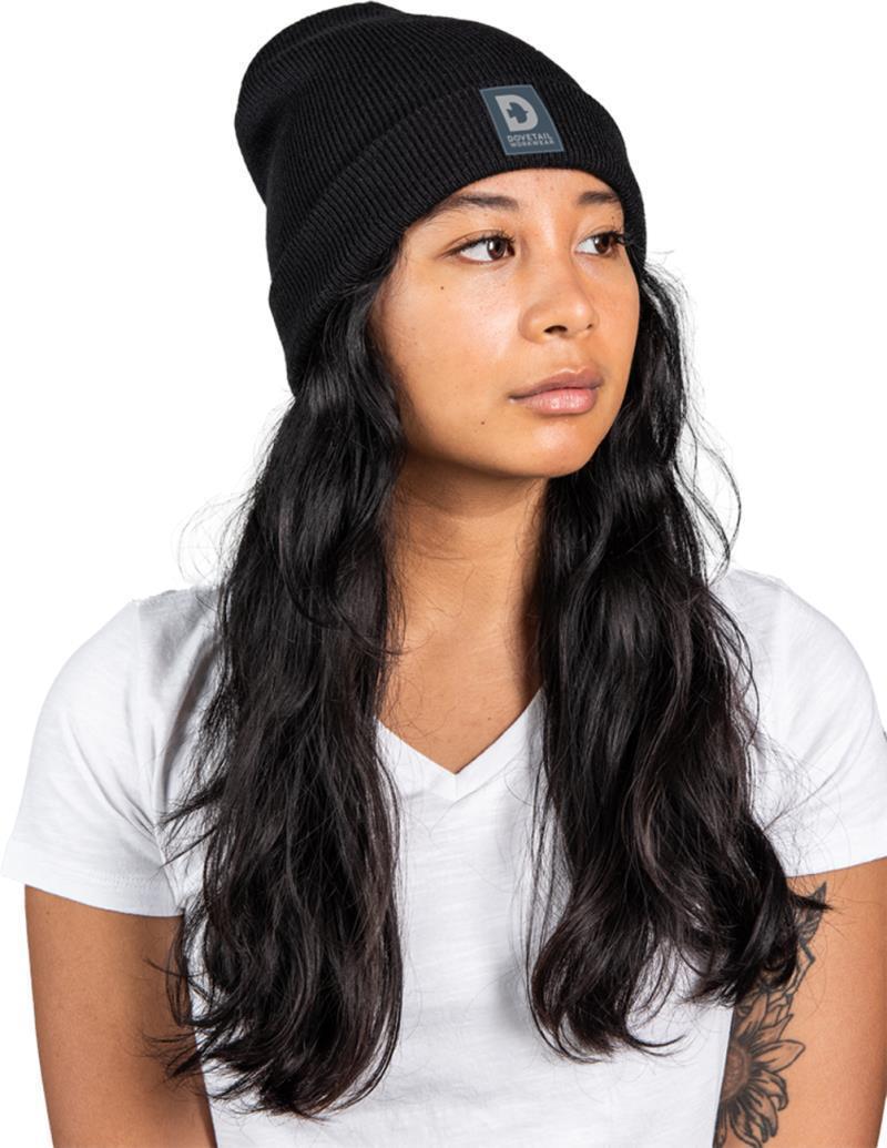 Dovetail Logo Beanie - Womens - Black 1
