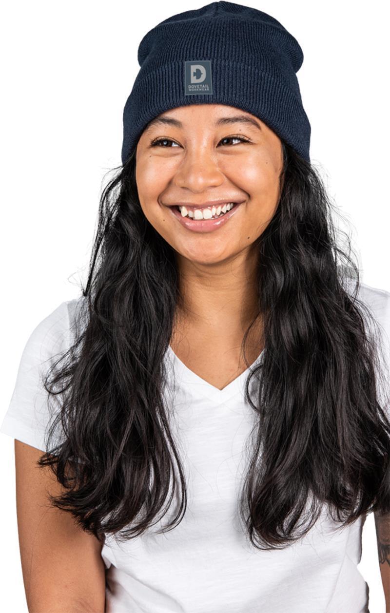 Dovetail Logo Beanie - Womens - Steel Blue 1