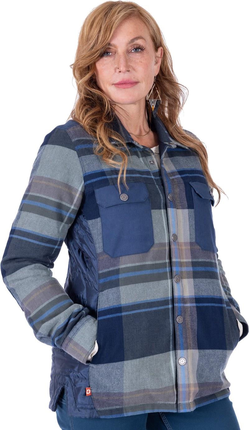 Durham Quilted Shirt Jacket - Womens - elderberry 1