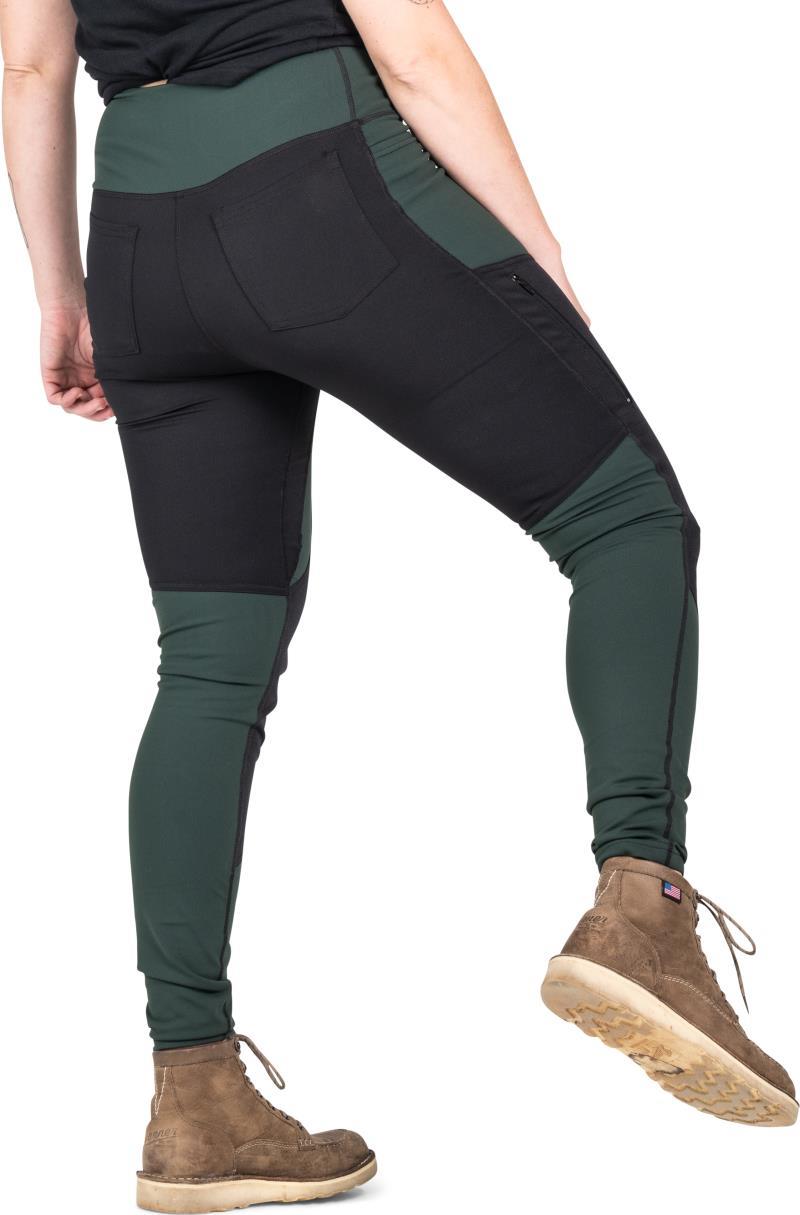 Field Utility Leggings - Womens - Forest Green / Black 2