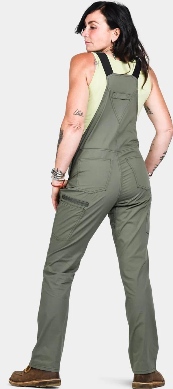 Freshley Overalls, 34" Inseam - Womens - Lichen Green 3