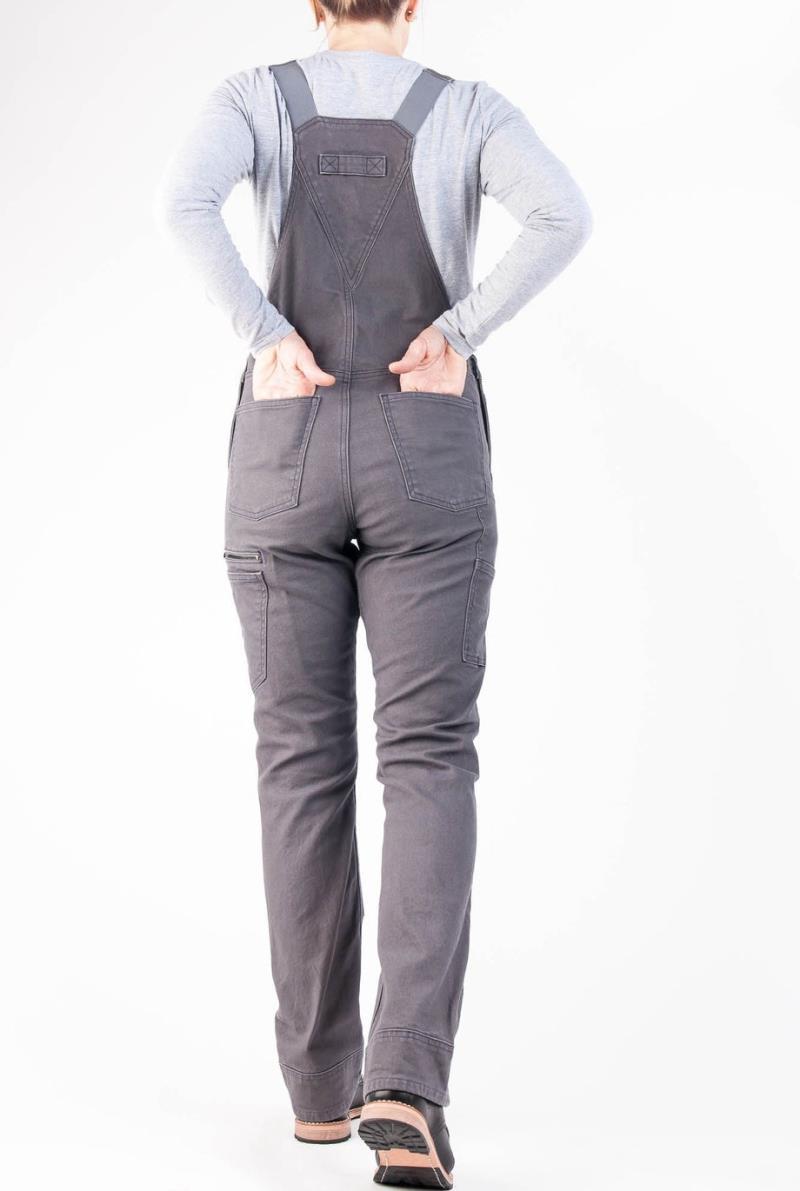 Freshley Overalls, Canvas, 30" Inseam - Womens - Dark Grey Canvas 3