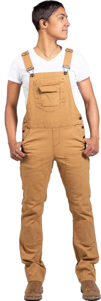 Freshley Overalls, Canvas, 30" Inseam - Womens - saddle brown canvas 1
