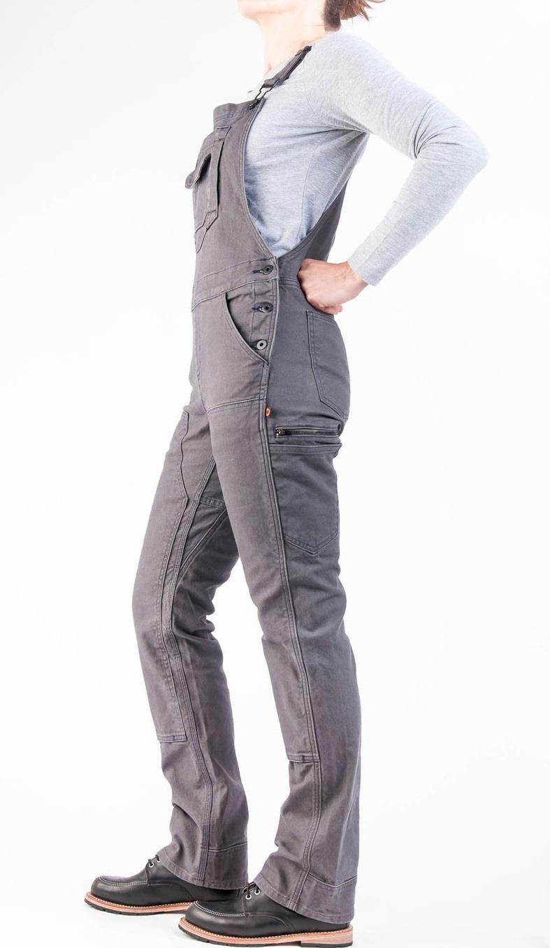 Freshley Overalls, Canvas, 32" Inseam - Womens - Dark Grey Canvas 2