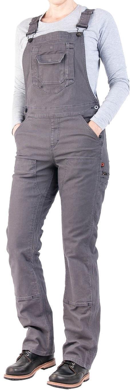 Freshley Overalls, Canvas, 32" Inseam - Womens - Dark Grey Canvas 1