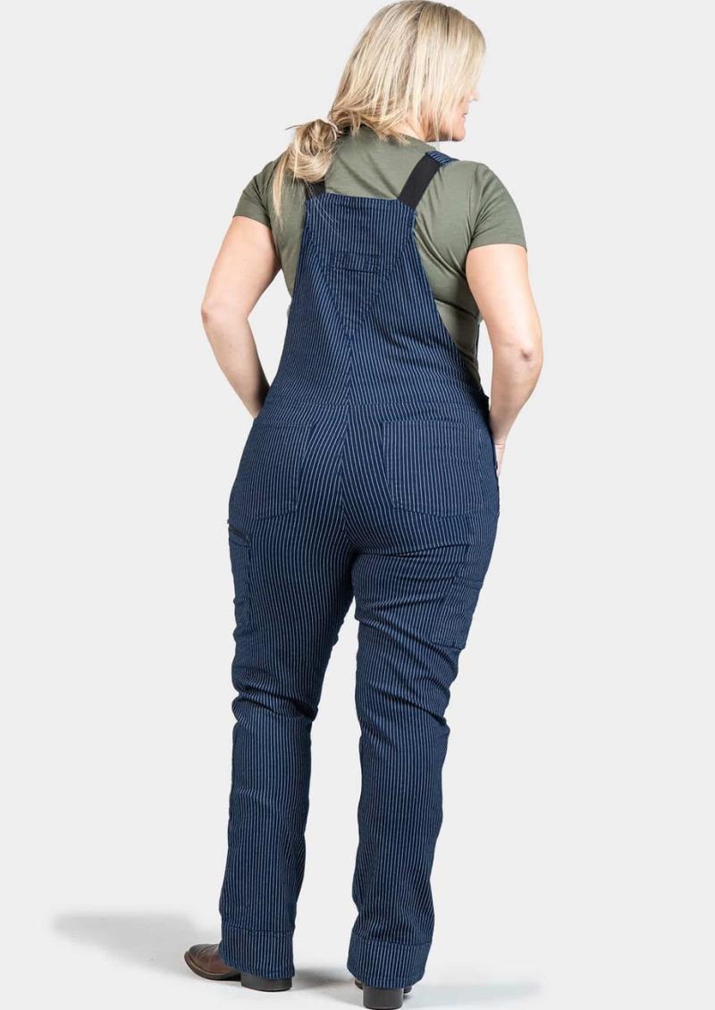 Freshley Overalls, Canvas, 32" Inseam - Womens - Wabash Stripe Canvas 2