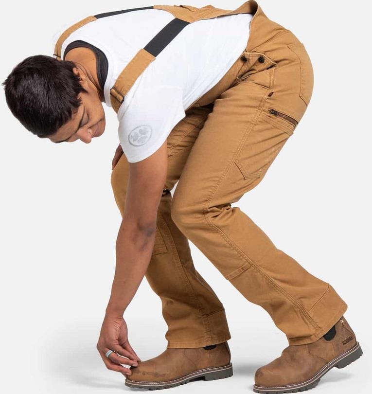 Freshley Overalls, Canvas, 34" Inseam - Womens - Saddle Brown Canvas 2