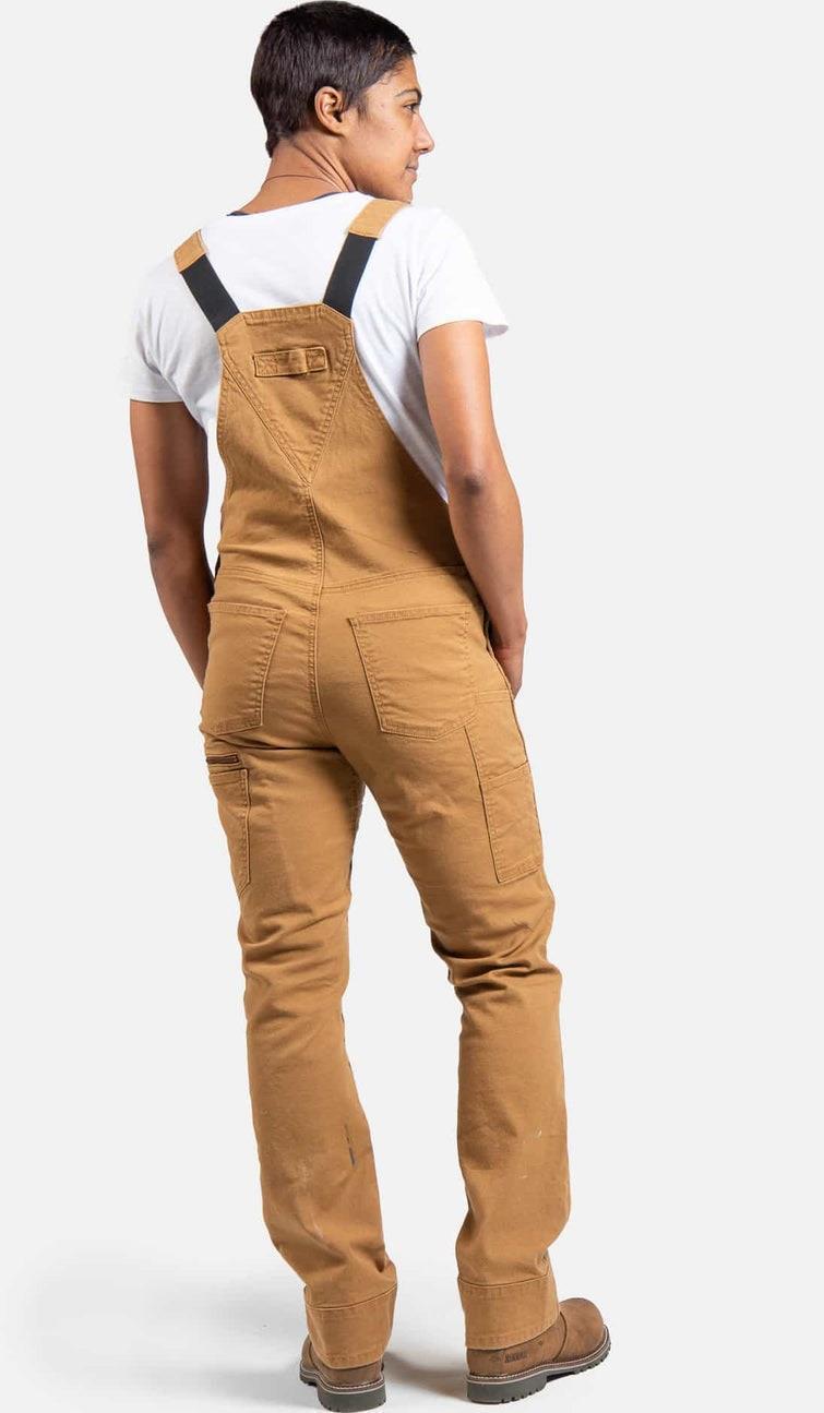 Freshley Overalls, Canvas, 34" Inseam - Womens - Saddle Brown Canvas 4