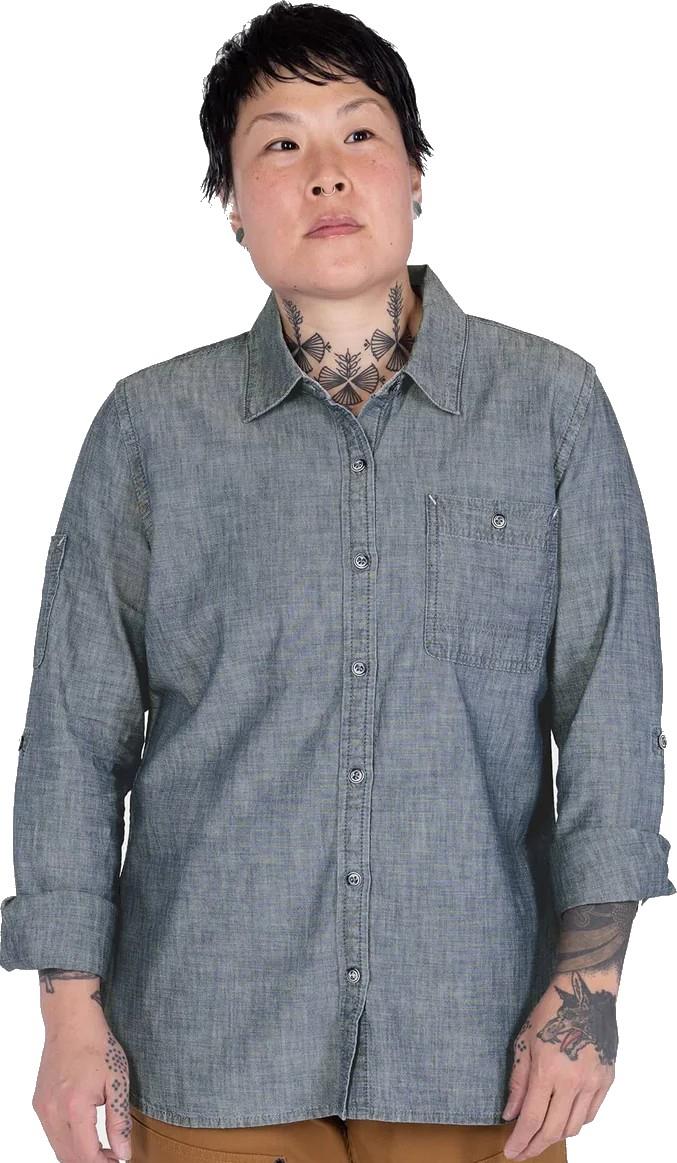 Givens Summer Workshirt - Womens - indigo 1