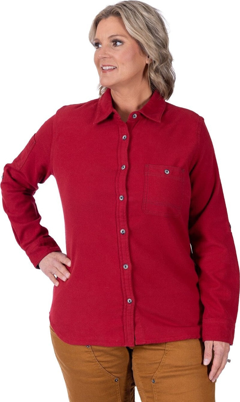 Givens Work Shirt - Womens - barn red 1