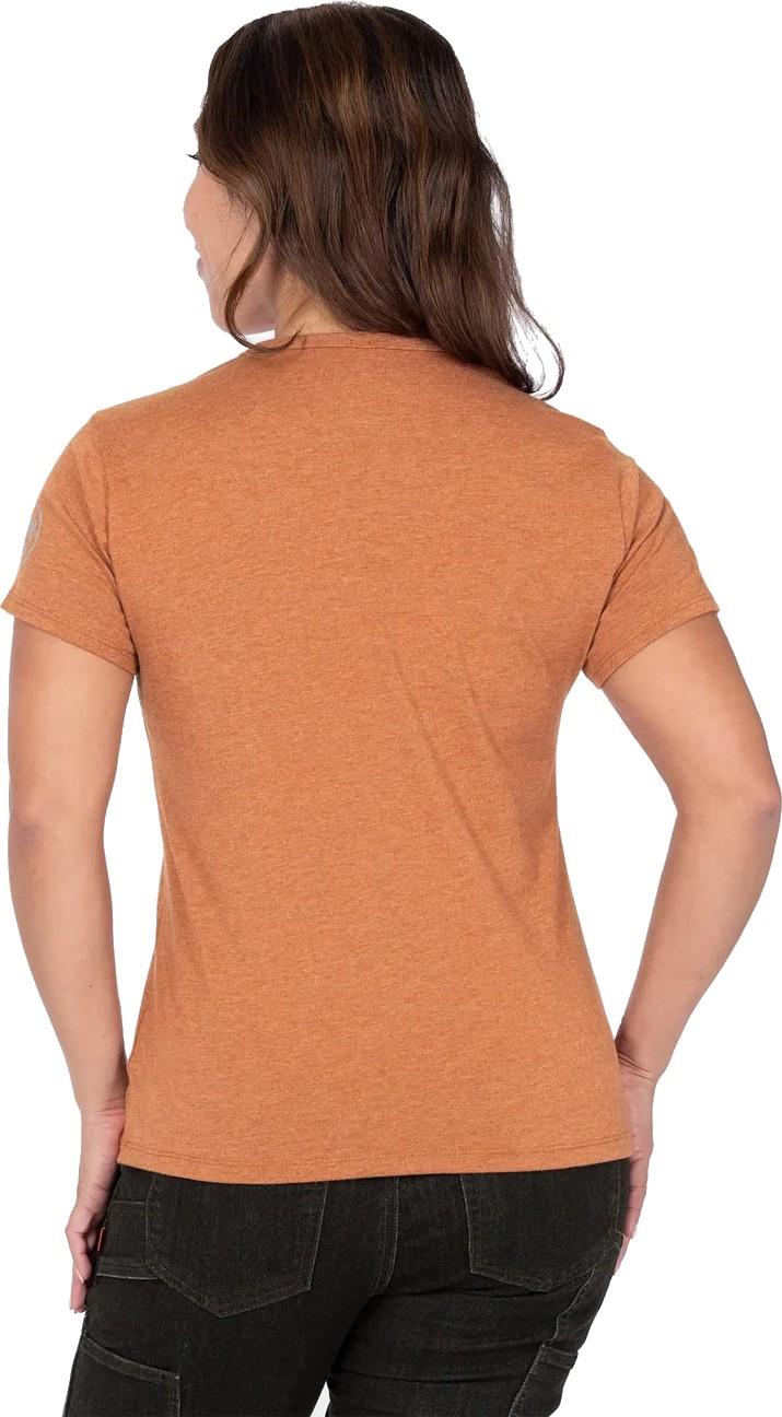 Go-To Crew Neck Tee - Womens - faded paprika 1