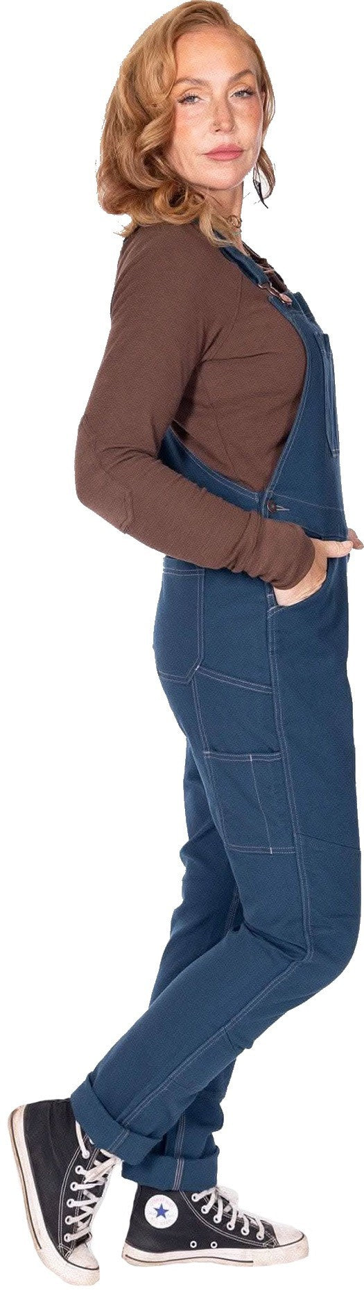 Go To Overalls, 32" Inseam - Womens - atlantic blue 1