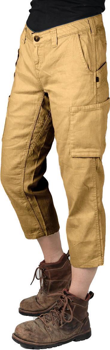 Hemp Utility Cropped - Womens - Ochre 1