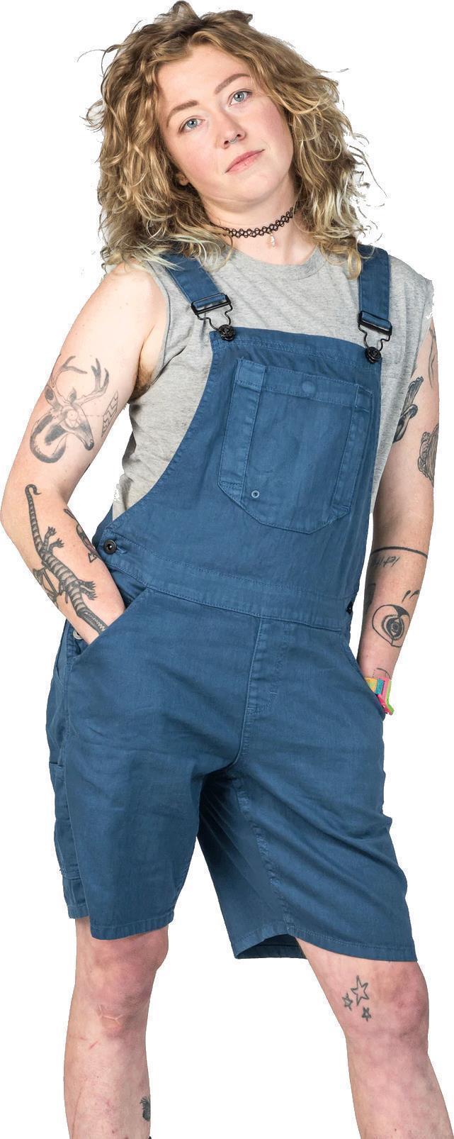 Hemp Utility Shortall - Womens - Dovetail Blue 1