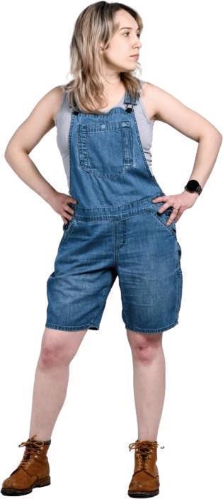 Hemp Utility Shortall - Womens - Indigo 1