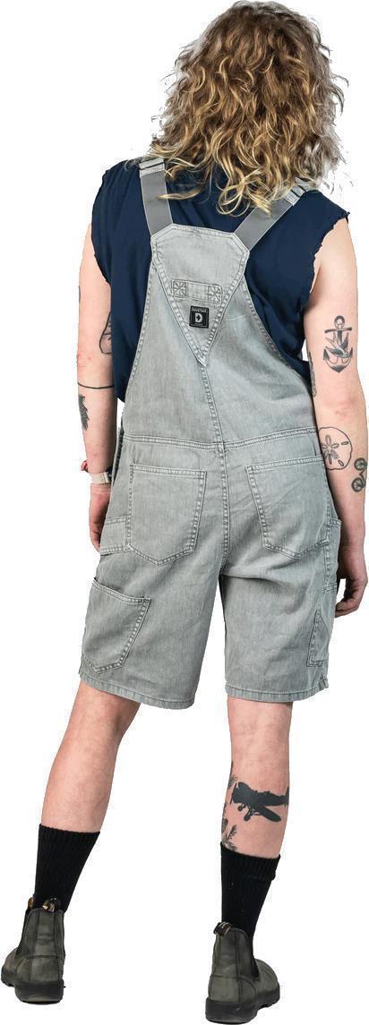 Hemp Utility Shortall - Womens - Metal Grey 2