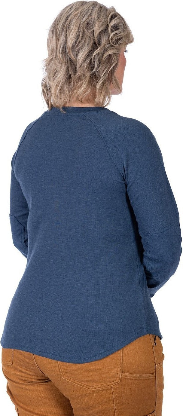 Honed Henley - Womens - atlantic blue 1