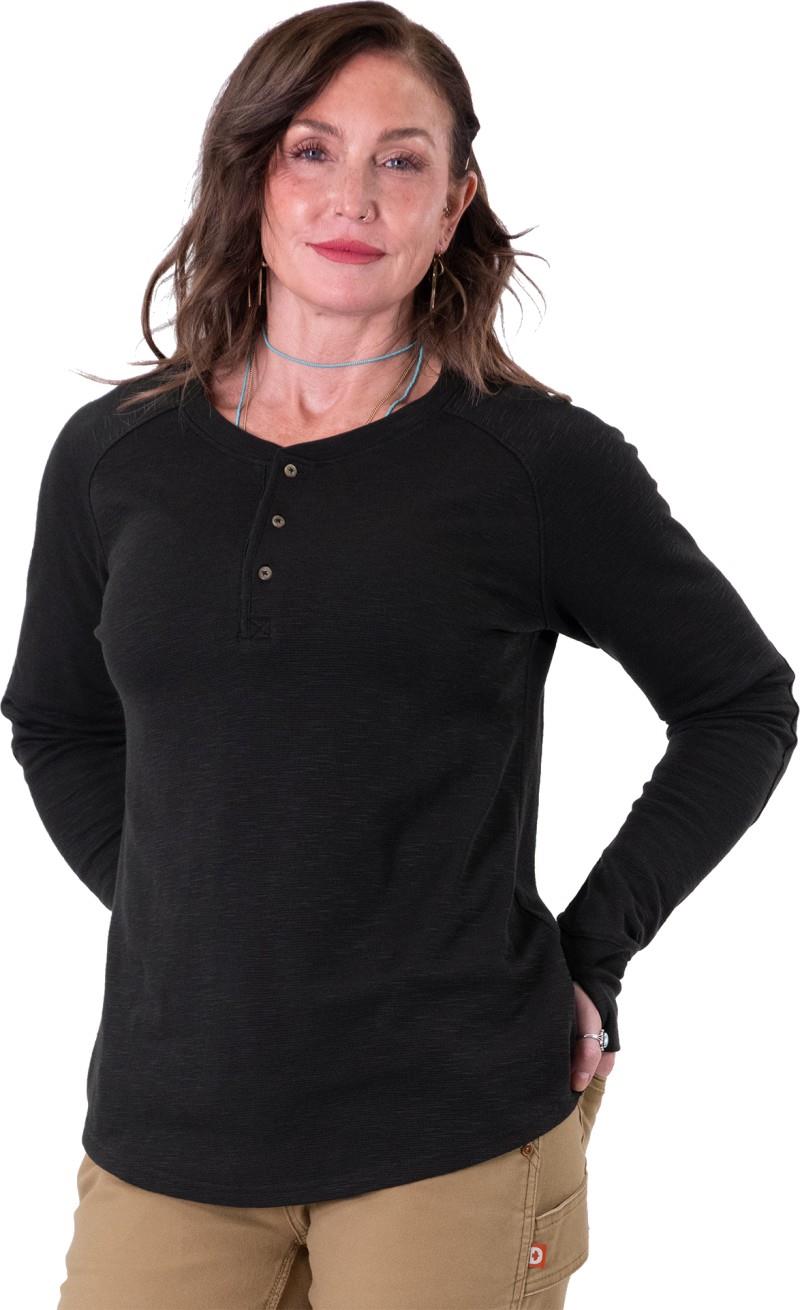 Honed Henley - Womens - black 1