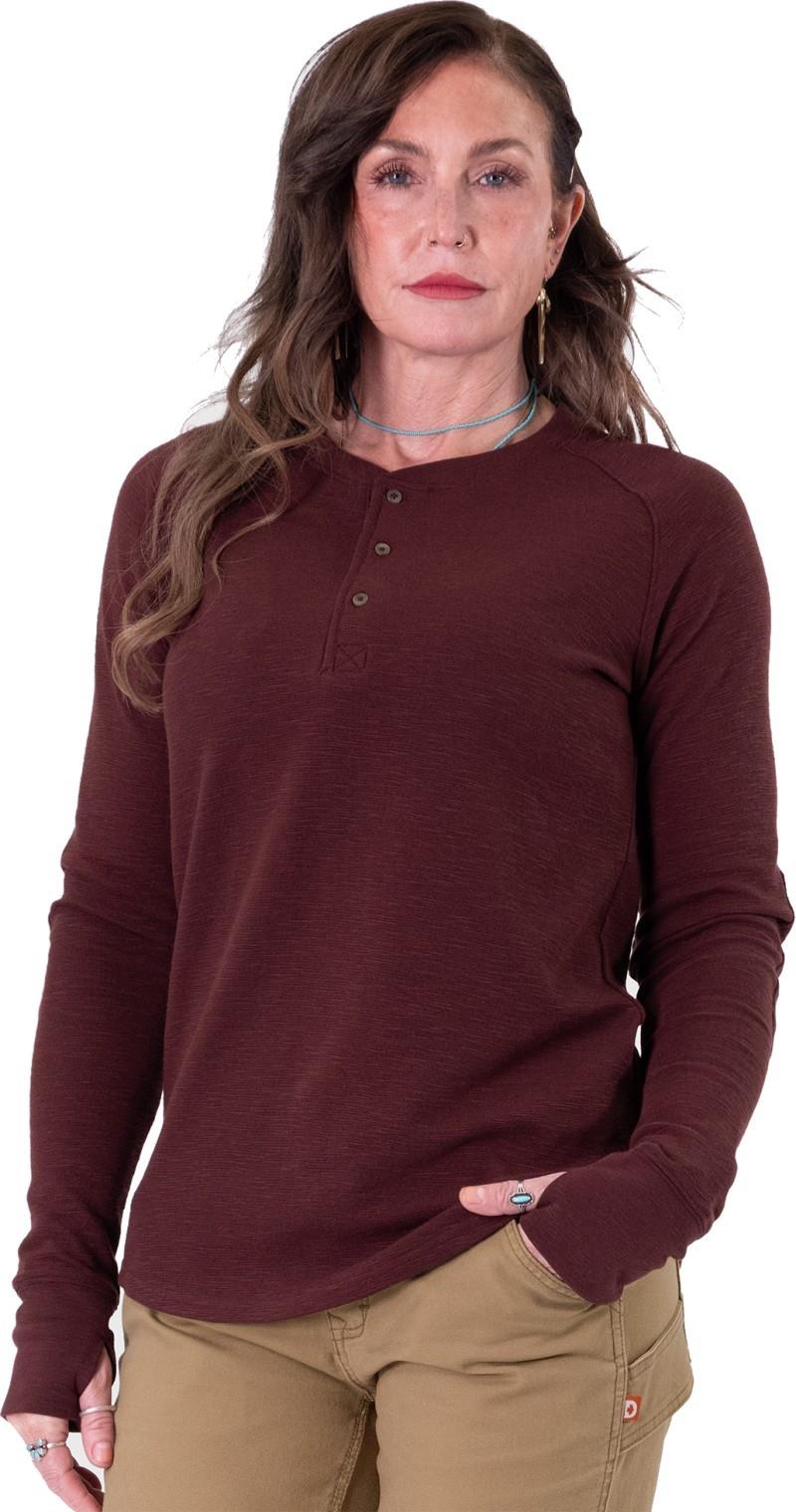 Honed Henley - Womens - elderberry 1