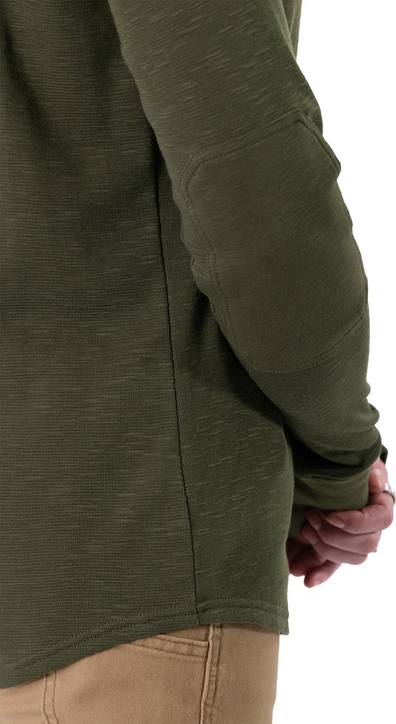 Honed Henley - Womens - moss green 1