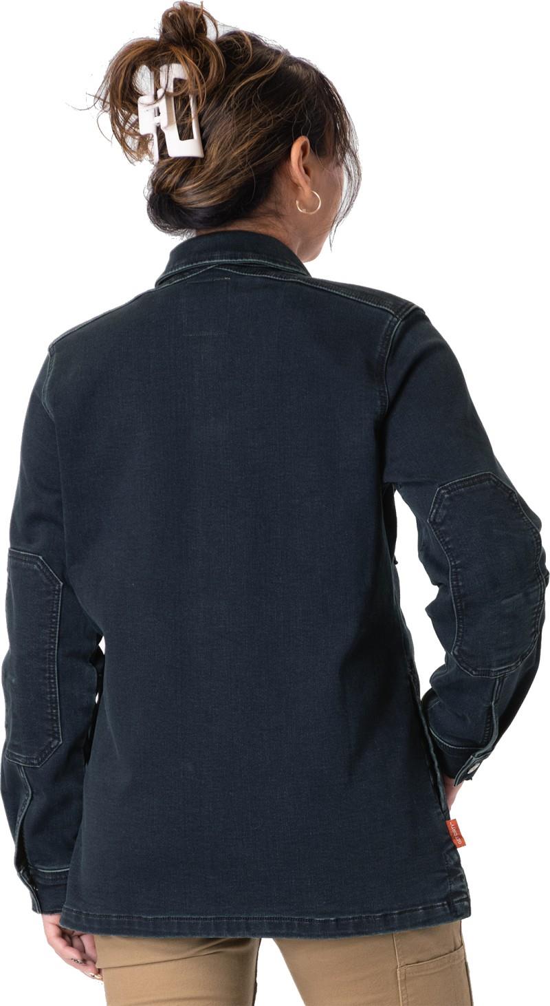 Oahe Hotswap Stretch Denim Work Jacket - Womens - indigo 1