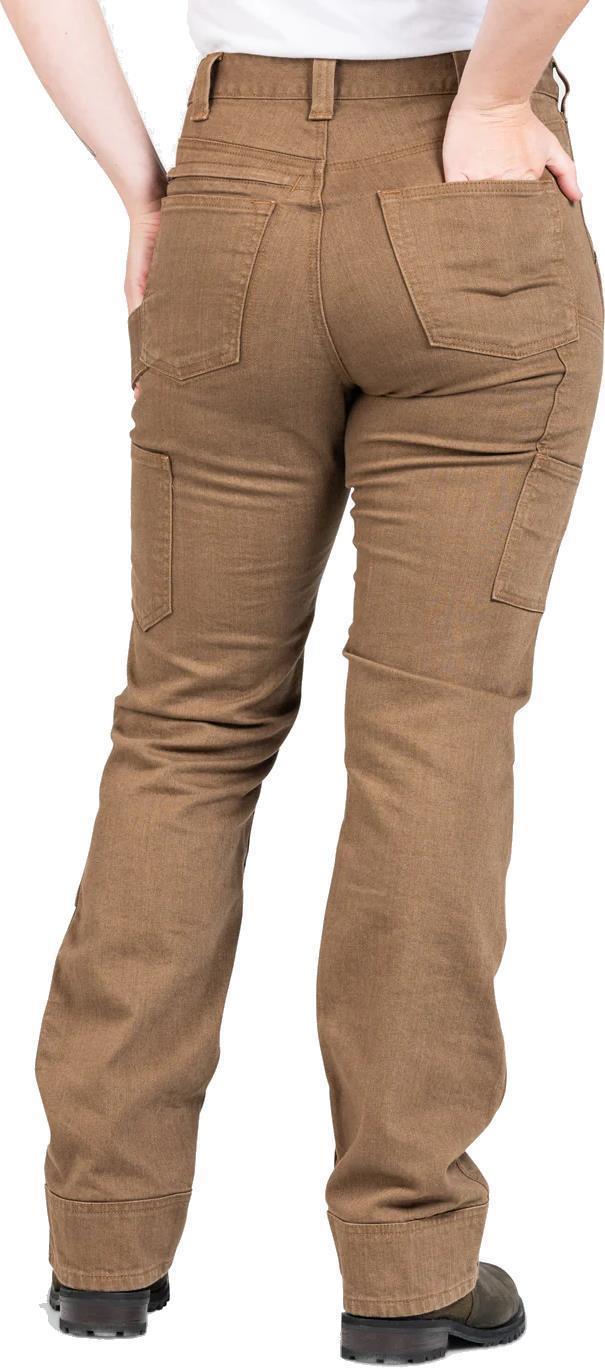 Old School High Rise Pants, 28" Inseam - Womens - Dusty Brown Denim 3