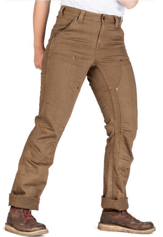 Old School High Rise Pants, 30" Inseam - Womens - Dusty Brown Denim 2