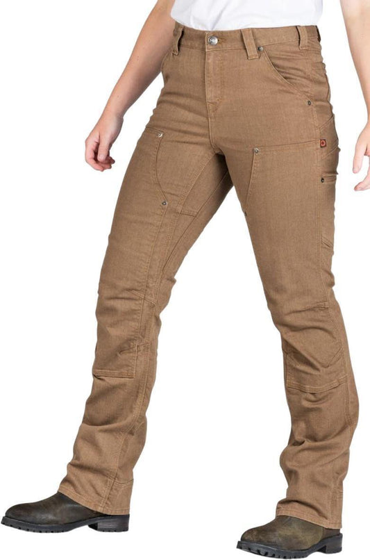 Old School High Rise Pants, 32" Inseam - Womens - Dusty Brown Denim 1