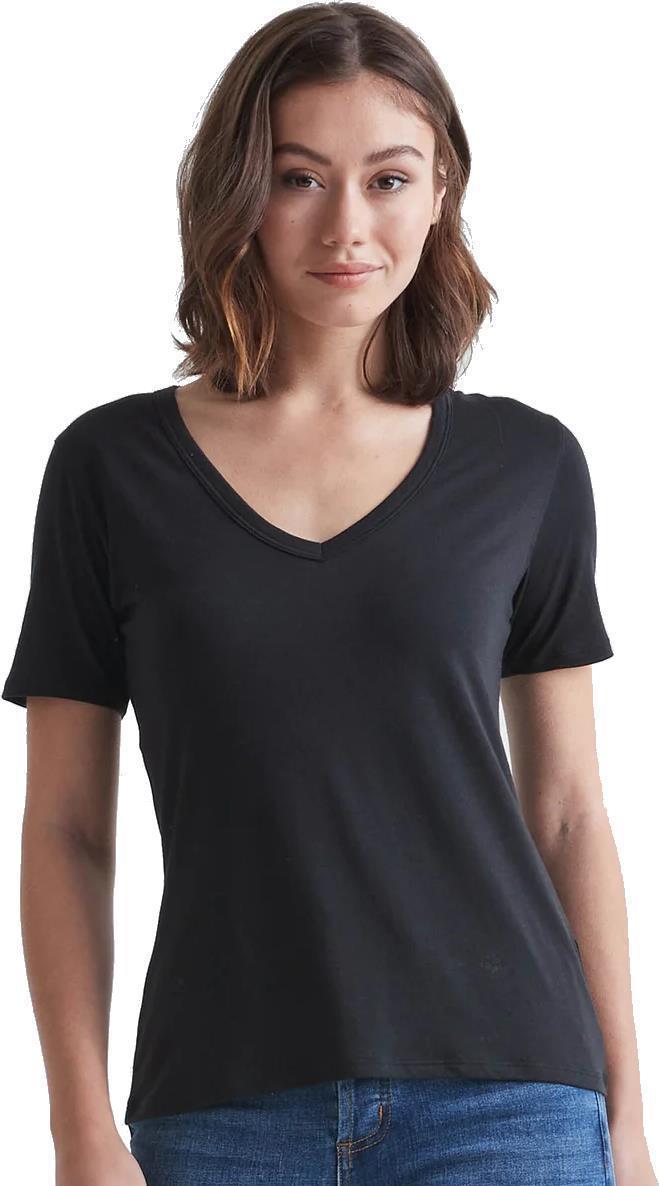 Dura-Soft Only V-Neck Tee - Womens - Black 1