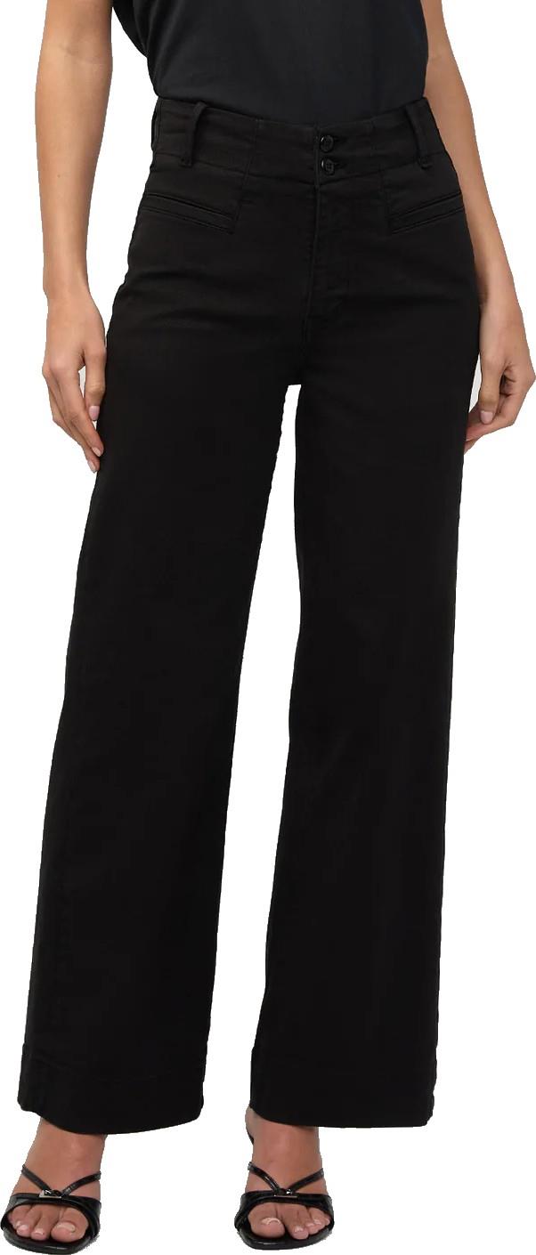 FlexTwill High-Rise Trousers, 28" Inseam - Womens - black 1