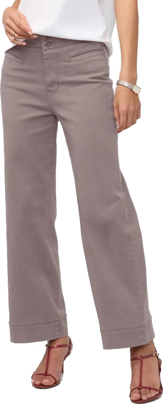 FlexTwill High-Rise Trousers, 28" Inseam - Womens - hazy mauve 1
