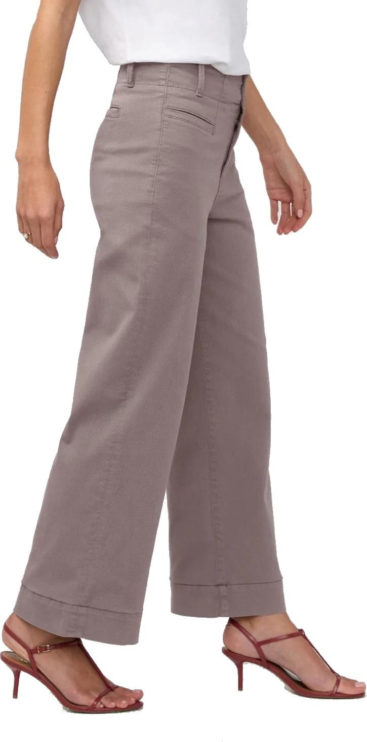 FlexTwill High-Rise Trousers, 28" Inseam - Womens - hazy mauve 1