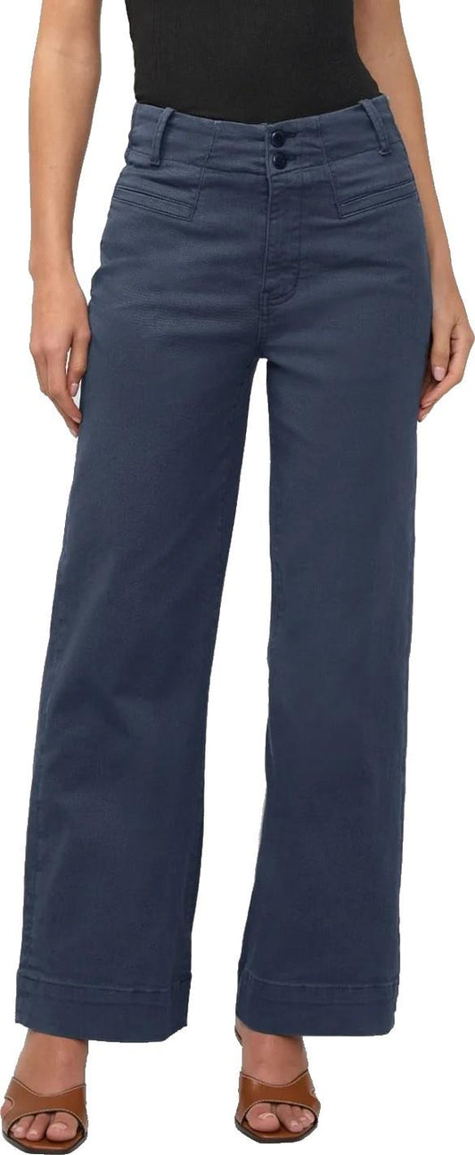 FlexTwill High-Rise Trousers, 28" Inseam - Womens - heritage blue 1