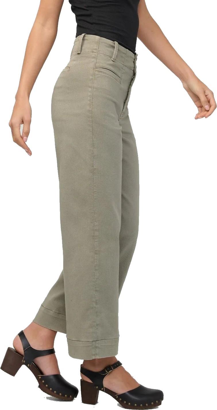 FlexTwill High-Rise Trousers, 30" Inseam - Womens - light olive 1