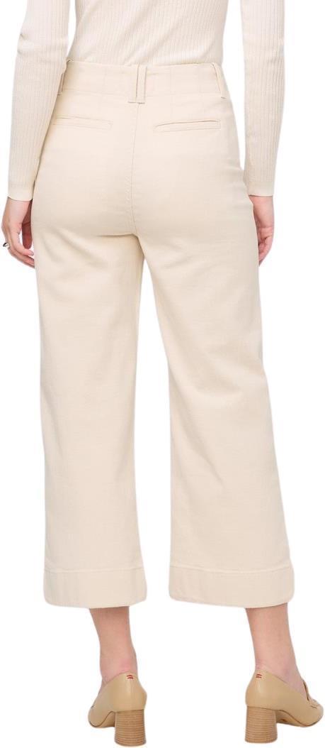 LuxTwill High Rise Trousers, 28" Inseam - Womens - Ecru 3