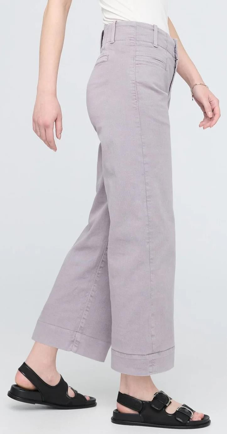 LuxTwill High Rise Trousers, 28" Inseam - Womens - ash 1