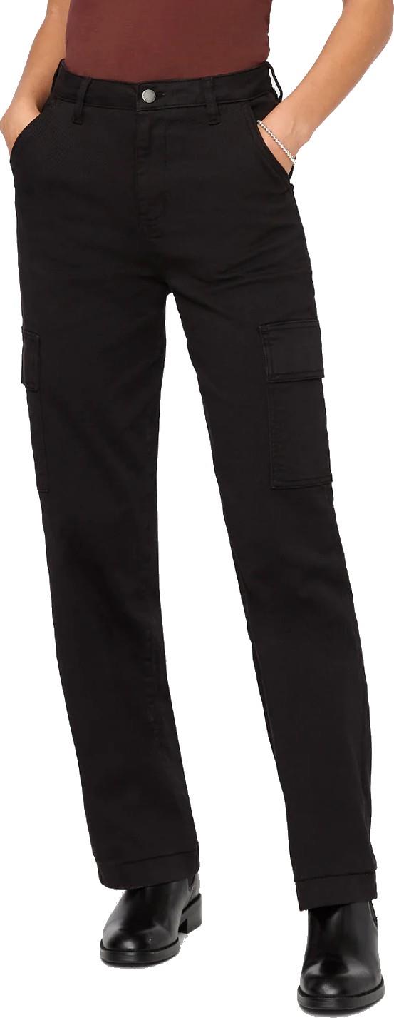 Luxtwill High-Rise Cargo Pants, 28" Inseam - Womens - black 1