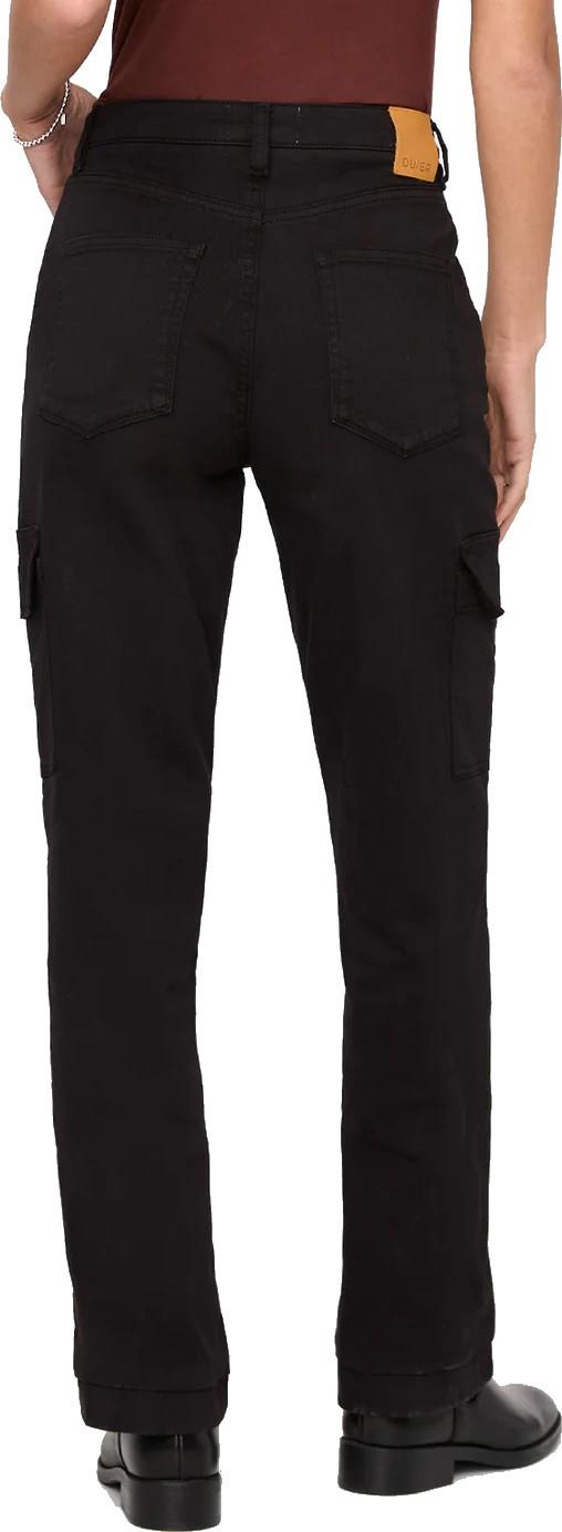 Luxtwill High-Rise Cargo Pants, 28" Inseam - Womens - black 1
