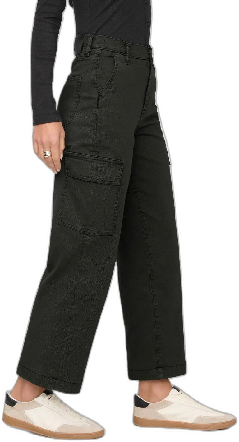 Luxtwill High-Rise Cargo Pants, 28" Inseam - Womens - evergreen 1