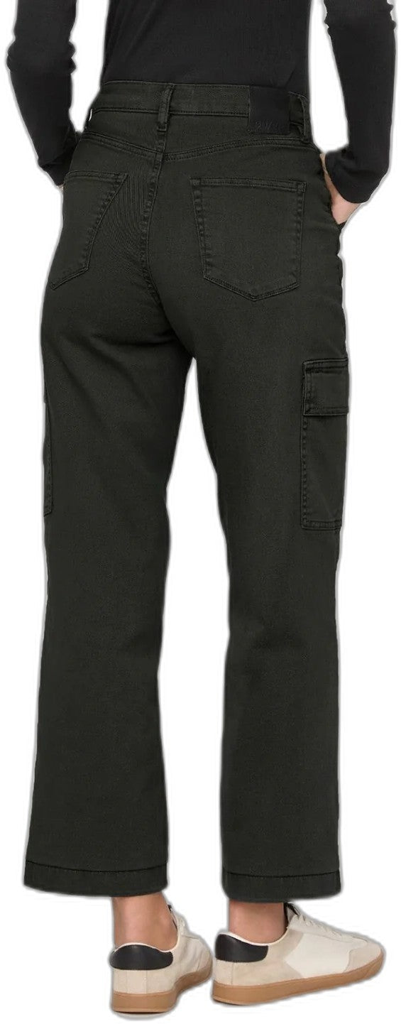 Luxtwill High-Rise Cargo Pants, 28" Inseam - Womens - evergreen 1