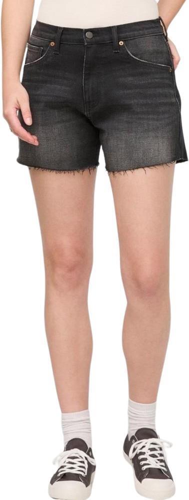 Midweight Denim High Rise Shorts, 5" Inseam - Womens - Vintage Black 1