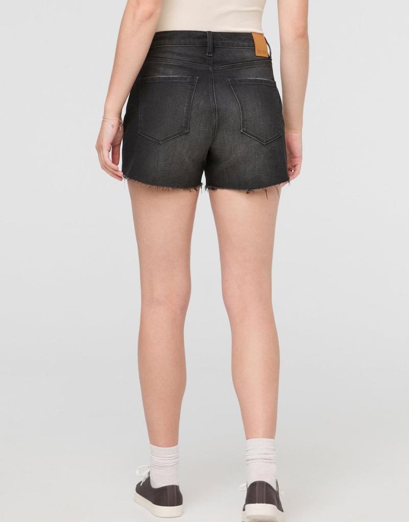 Midweight Denim High Rise Shorts, 5" Inseam - Womens - Vintage Black 3