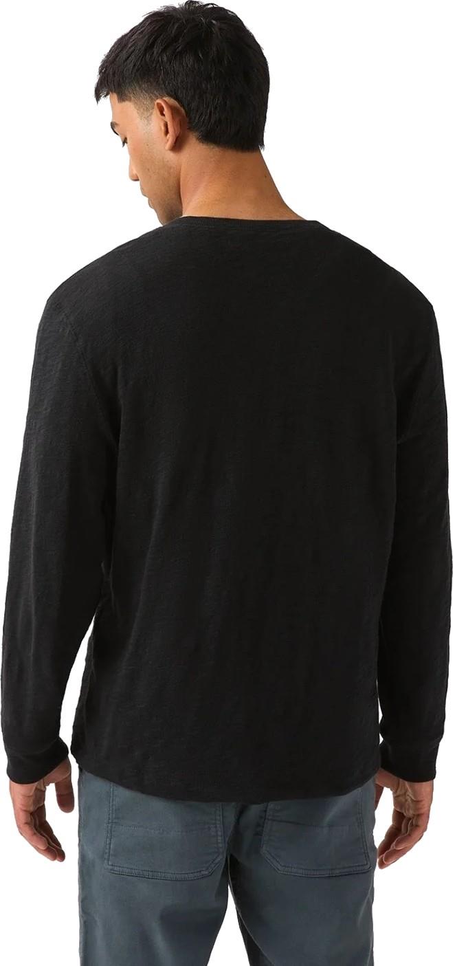Midweight Slub Jersey LS Henley - Mens - black 1