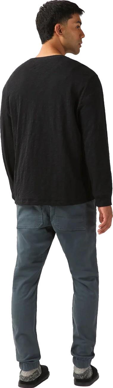 Midweight Slub Jersey LS Henley - Mens - black 1