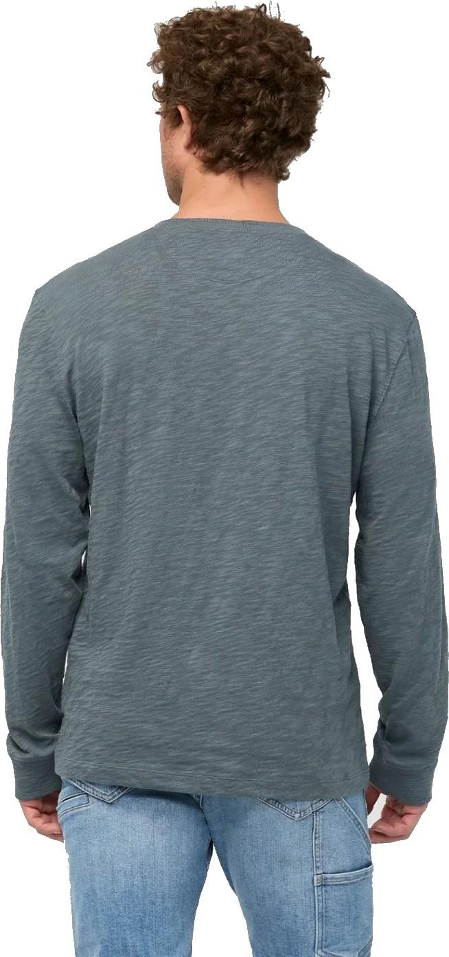 Midweight Slub Jersey LS Henley - Mens - slate blue 1