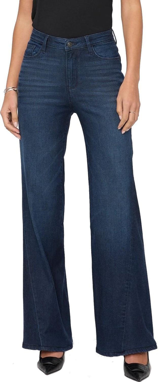 No Sweat Denim High-Rise Wide Leg Jeans, 30" Inseam - Womens - nostalgia tone 1